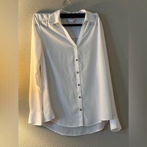 White Button-Up Blouse